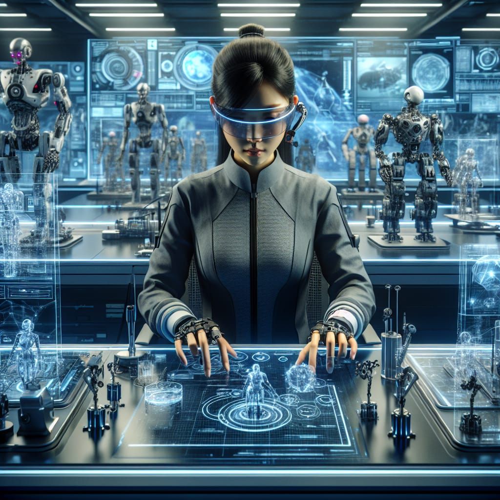 Sci-Fi Lab: Woman Engineer Develops Robotics