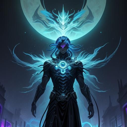 Nahobino: Cyberpunk Meets Mythology in Digital Art