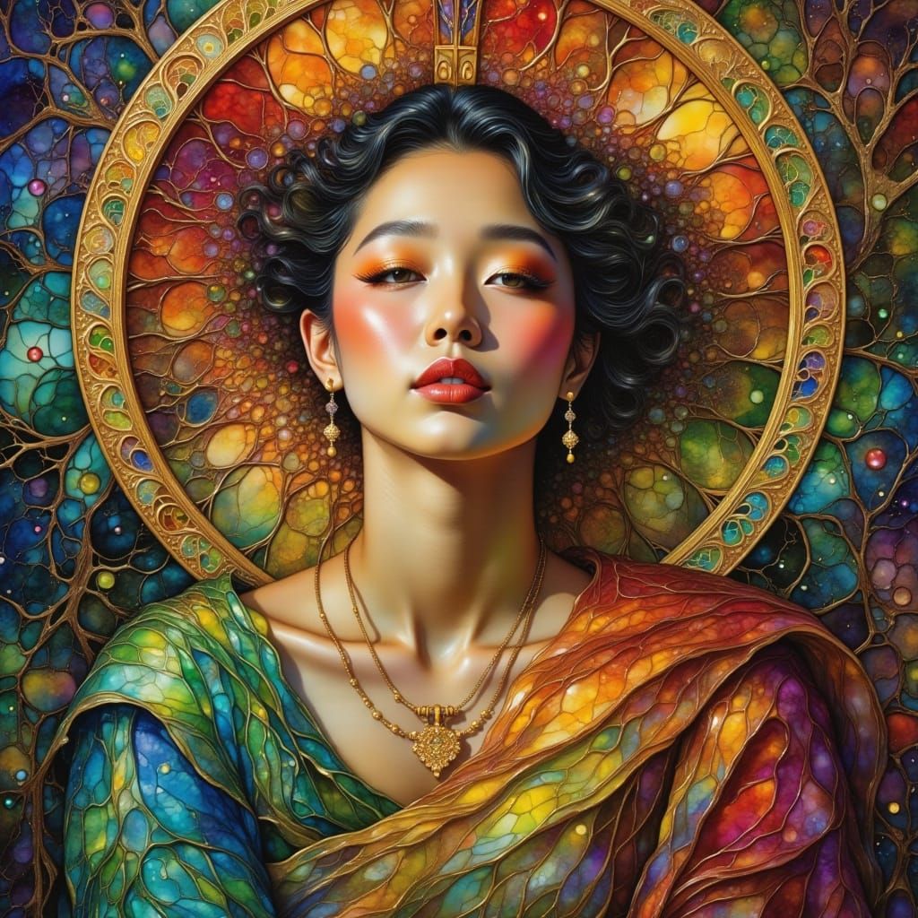 Surreal Asian Beauty in Flemish Baroque Style