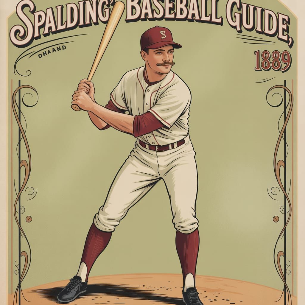 <lora:LuxeVisionsFlux:1.0> Vintage baseball poster, 1889.  F...