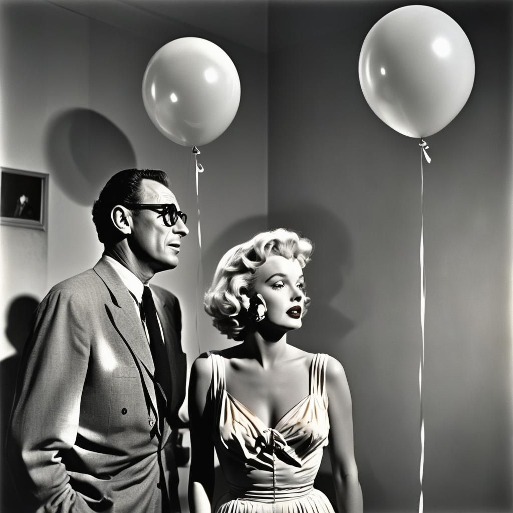 Marilyn Monroe and Arthur Miller: Halsman-esque Portrait