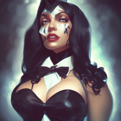 Detailed Portrait of Zatanna in Artgerm Style