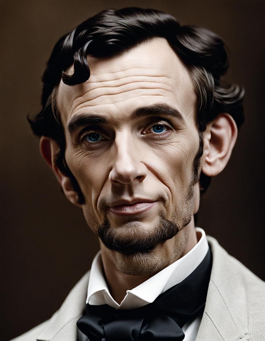 Young Abraham Lincoln Close-up Professional Portrait