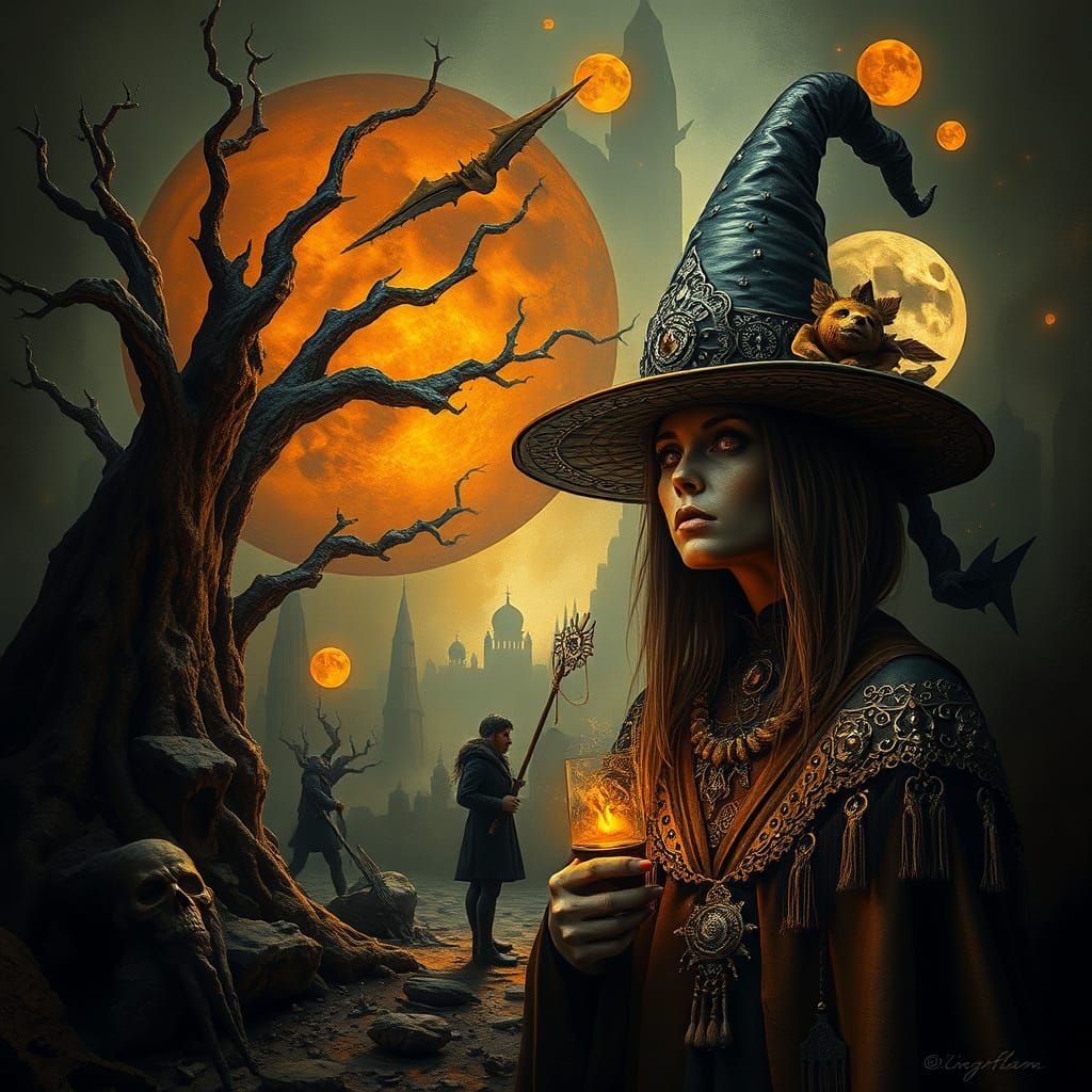 Vast Cosmic Scene with Tiny Figures in Photorealistic Style