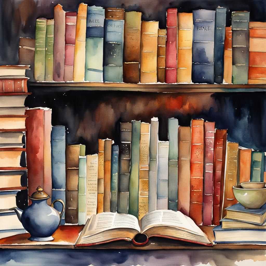 Watercolor Masterpiece: Culture Judged by Books