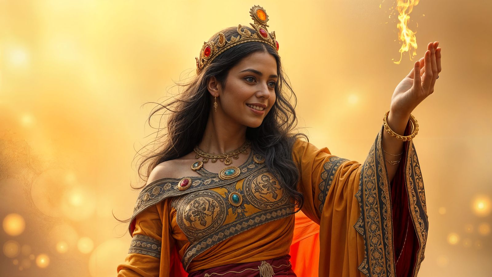 Ancient Persian Sorceress in Epic Masterpiece