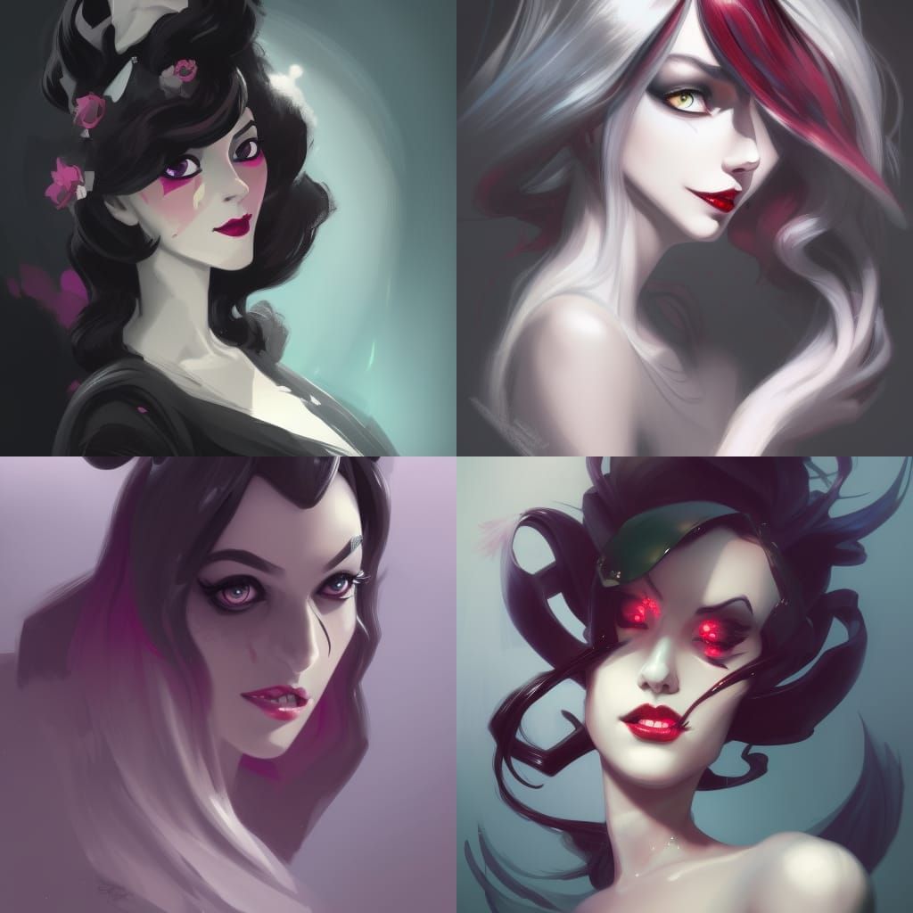 Hazbin Hotel Style Character Portrait