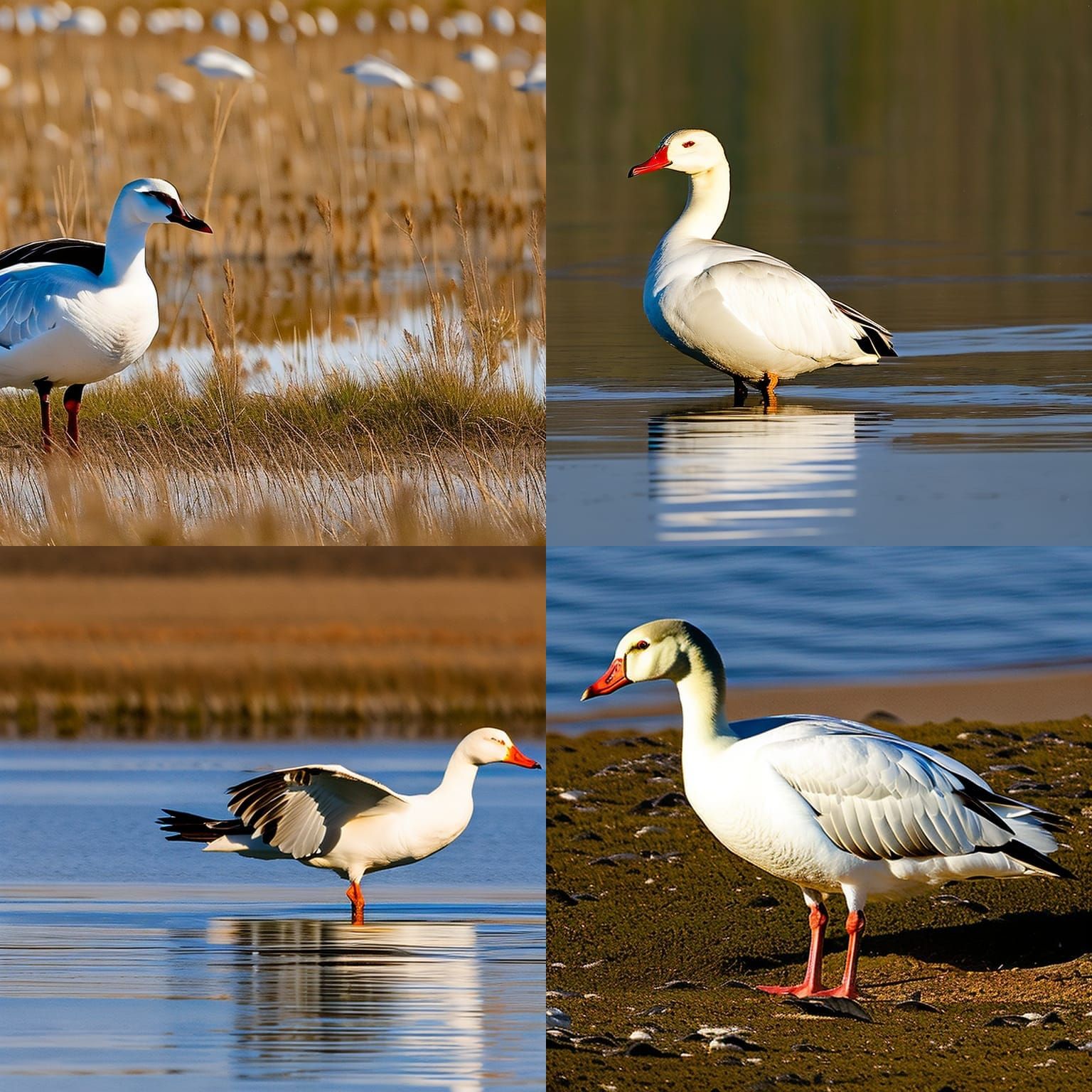 Snow Goose in its Natural Habitat
