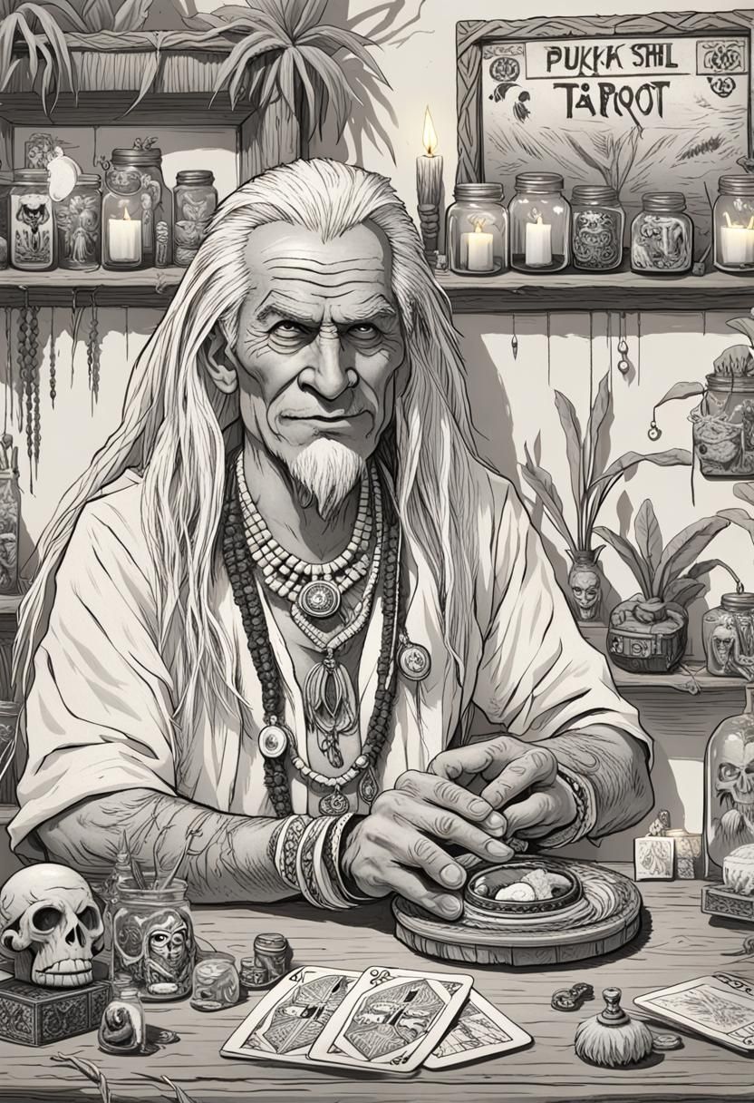 Doctor Spook in Tiki Hut Office