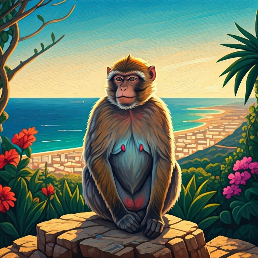 a Gibraltar Monkey