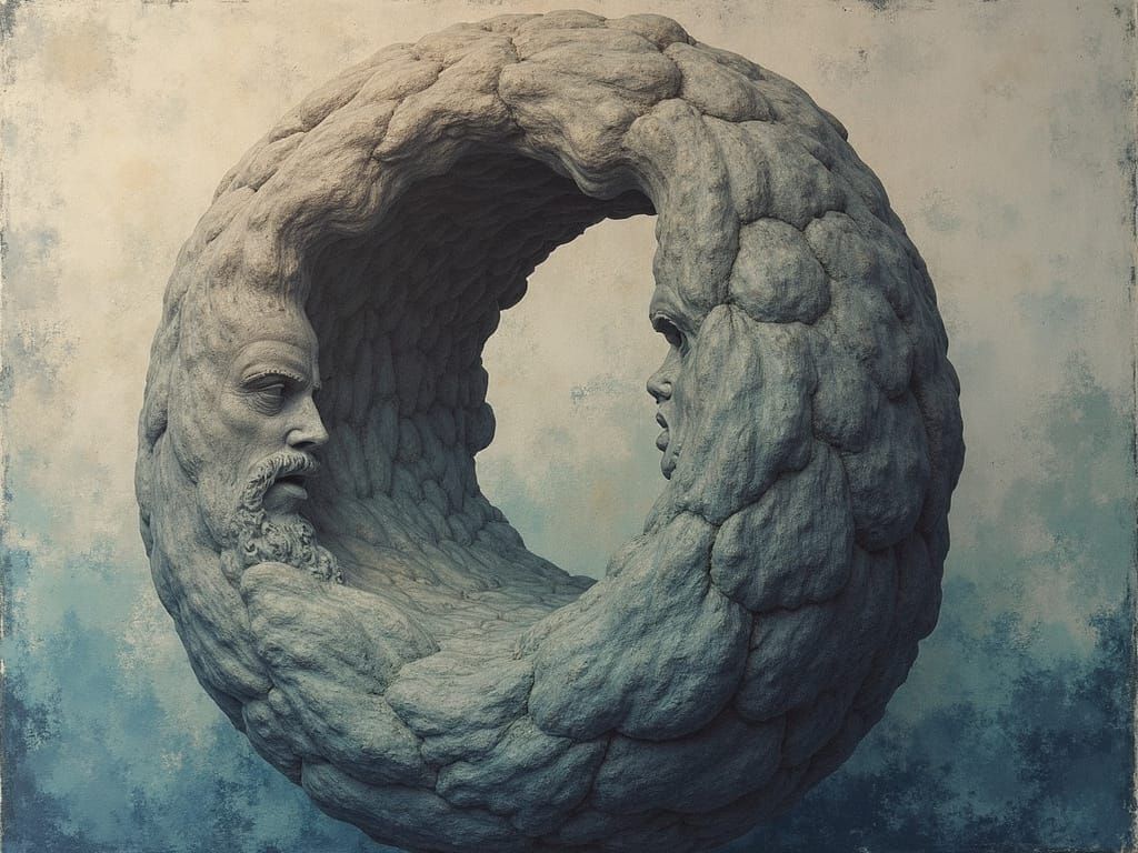 Lost in Art of Hollowness Airbrush Sculptural Rhythm