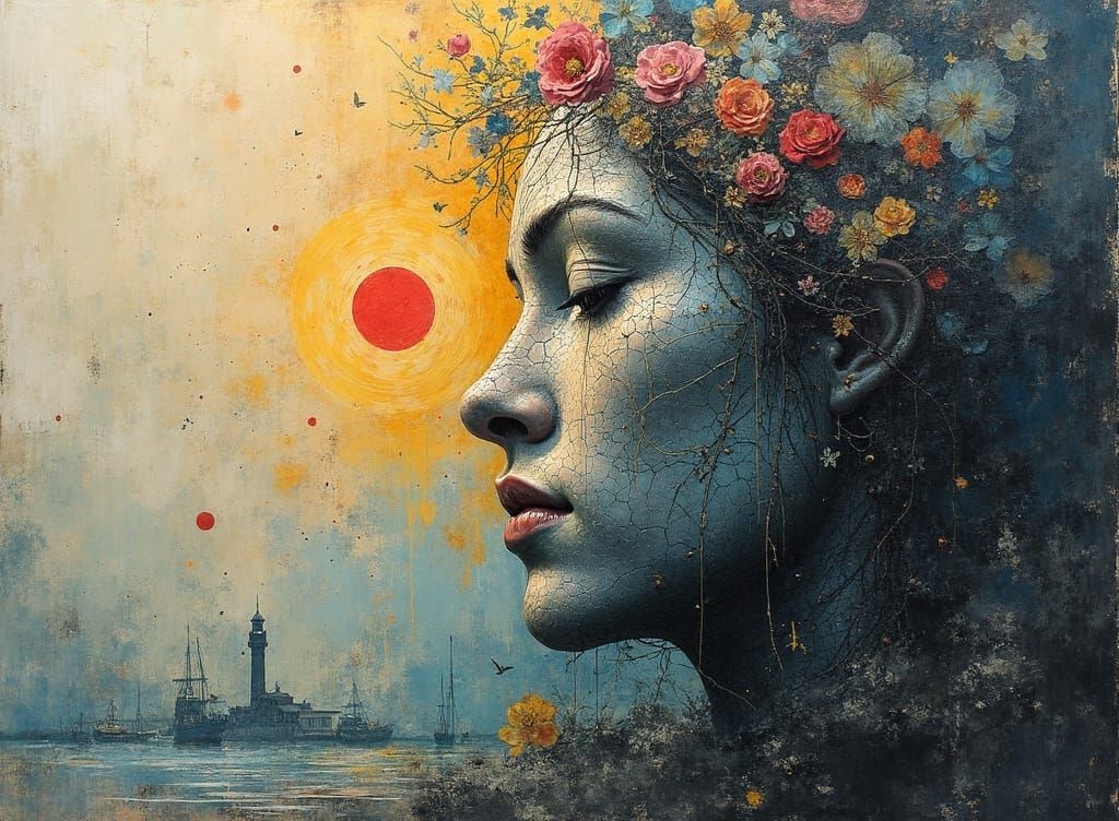 Lost in Art of Hollowness Airbrush Sculptural Rhythm