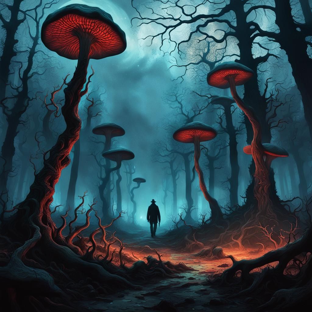 Desolate Vampire World in Dark Fantasy Art