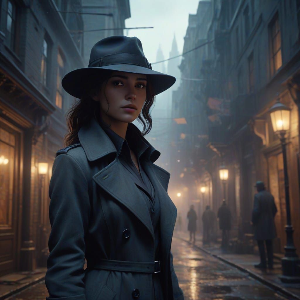 Gothic City Detective Unravels Dark Mystery Amidst Malevolen...