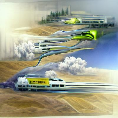 Utopian High-Speed Rail Concept Art
