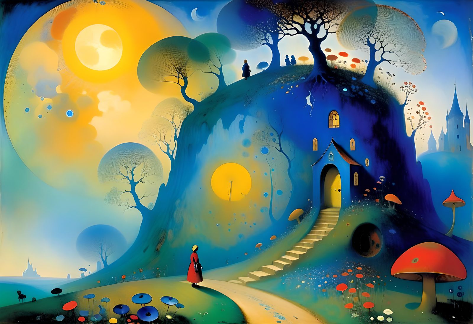 Dreamlike Surrealism Inspired by Čiurlionis and Redon