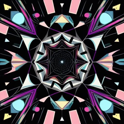 Futuristic Metropolis in Digital Pop Art Style