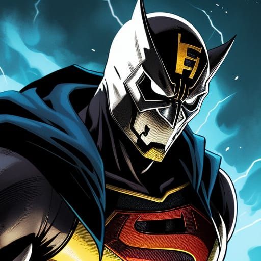 Ghostface Superhero Concept Art in Comic Book Style