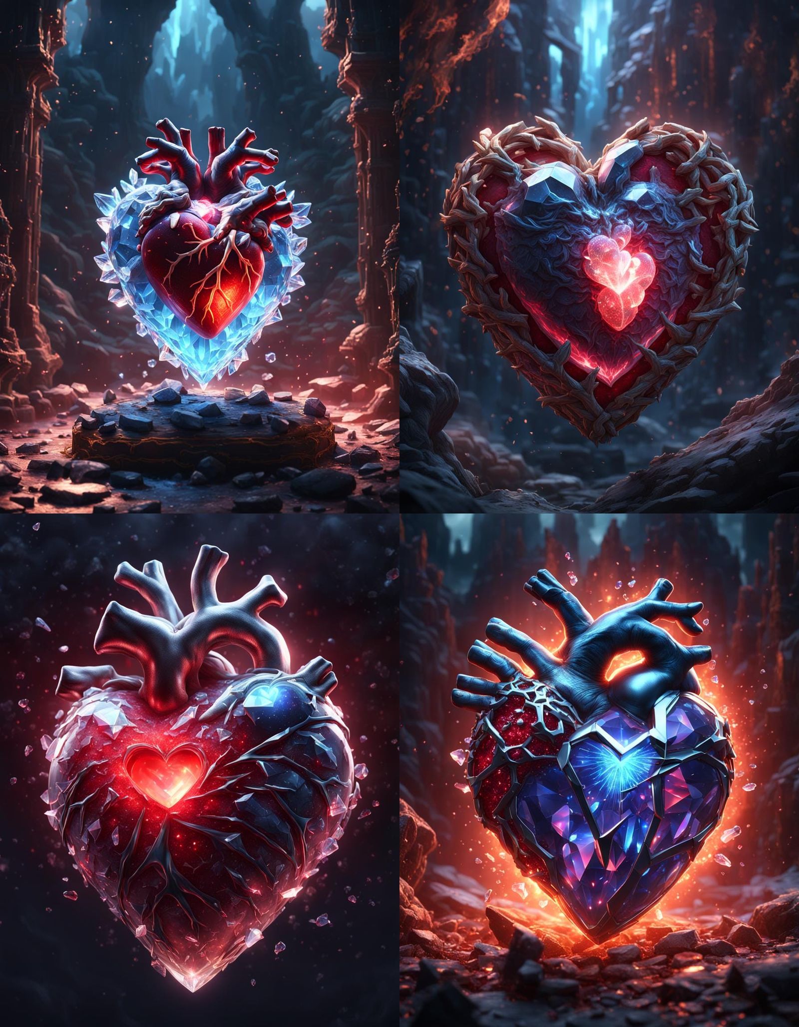 Crystalline Heart Fantasy Concept Art