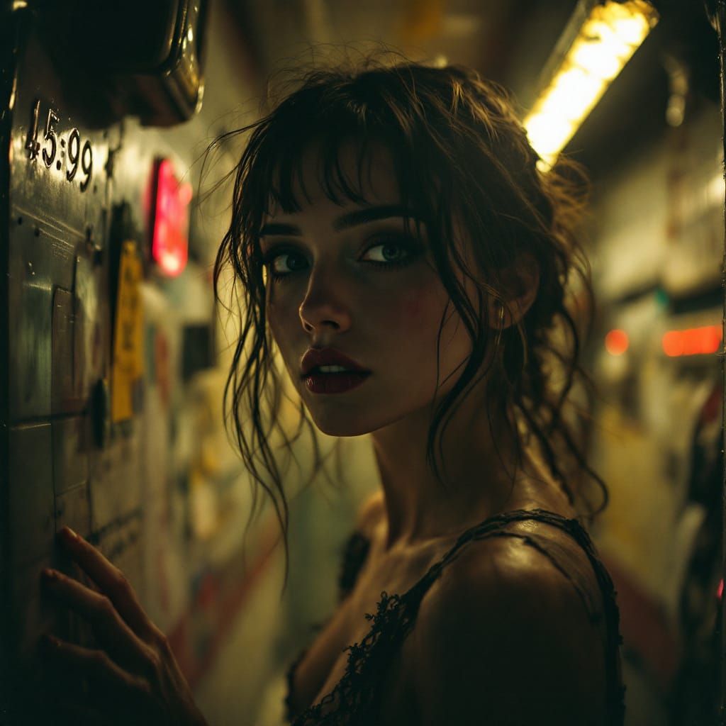 Eerie CCTV Footage of Samantha in Low-Quality Style