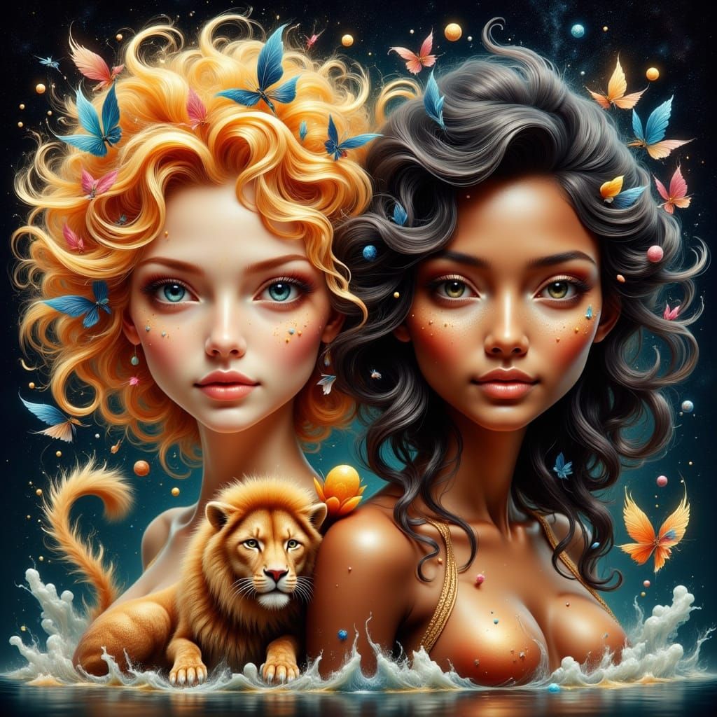 Surreal Goddesses of Harmony and Chaos Unite in Sterling Bea...