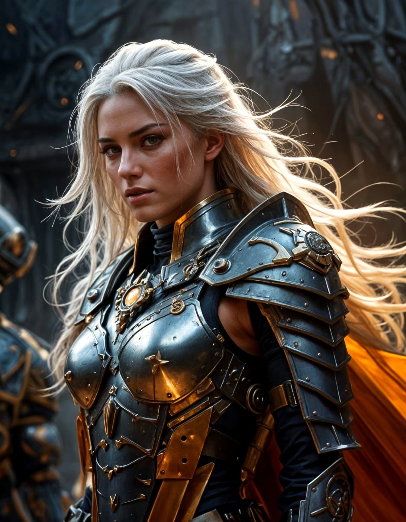 Formidable Warrior in Warhammer 40k Armor