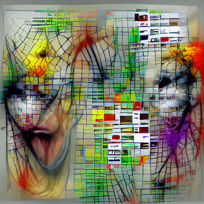 Abstract Canvas of Interpolated Digital Emotions