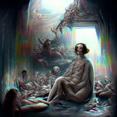 Horrific Hellscape Inspired by Doré and Rutkowski