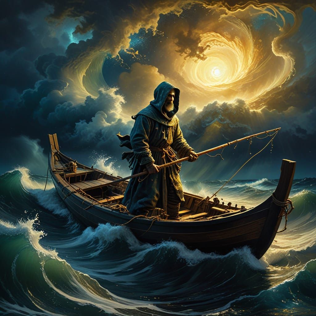 Baroque Fisherman Battles Cosmic Tempest