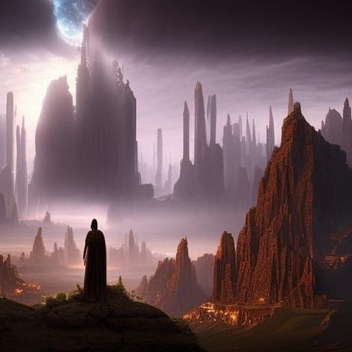 Epic Landscape Beyond Our World