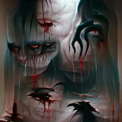 Sinister Emotions: A Dark Fantasy Art Piece