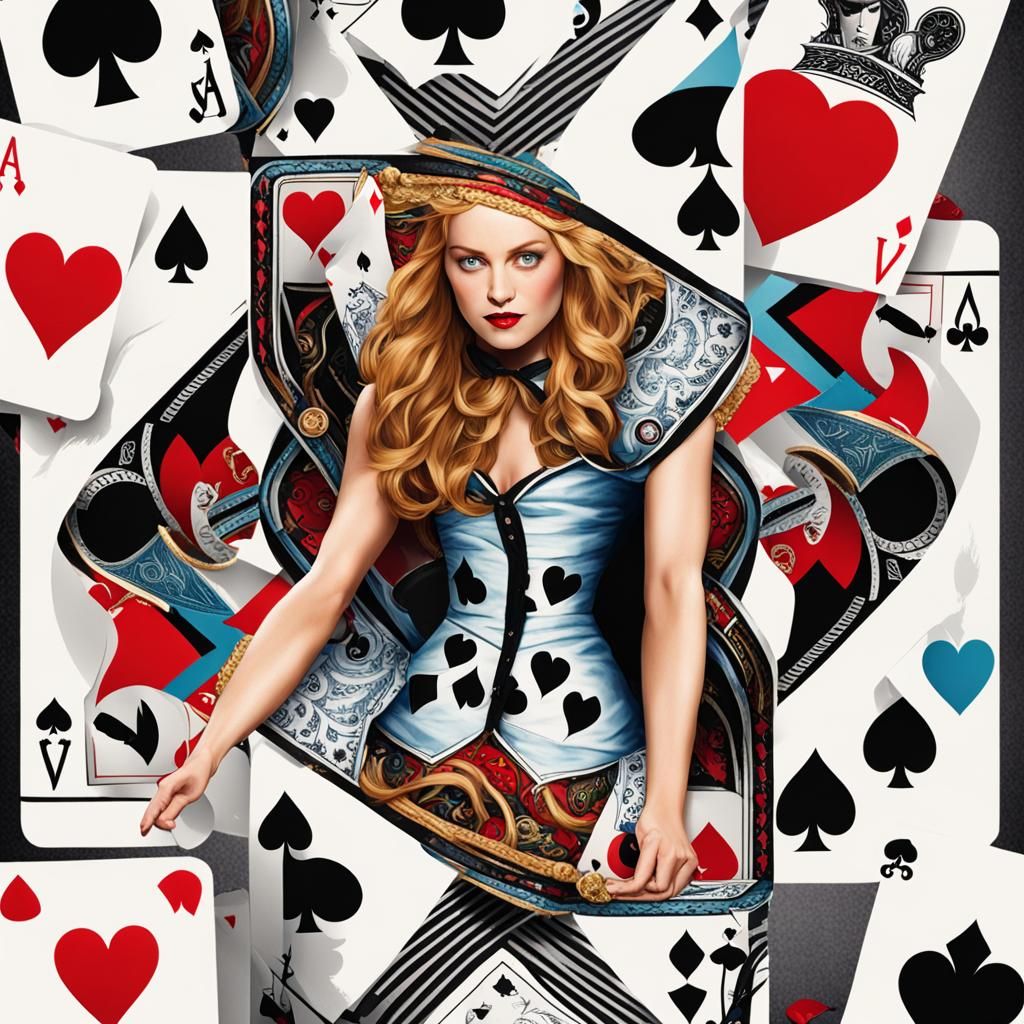Alison in Wonderland: Queen of Hearts Card Scene