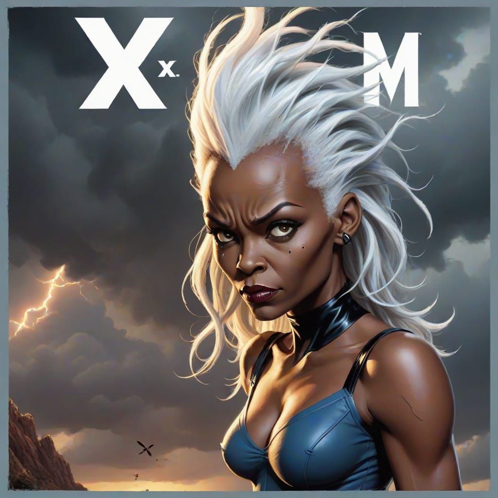 X-Men Storm as a Dr. Seuss Illustration