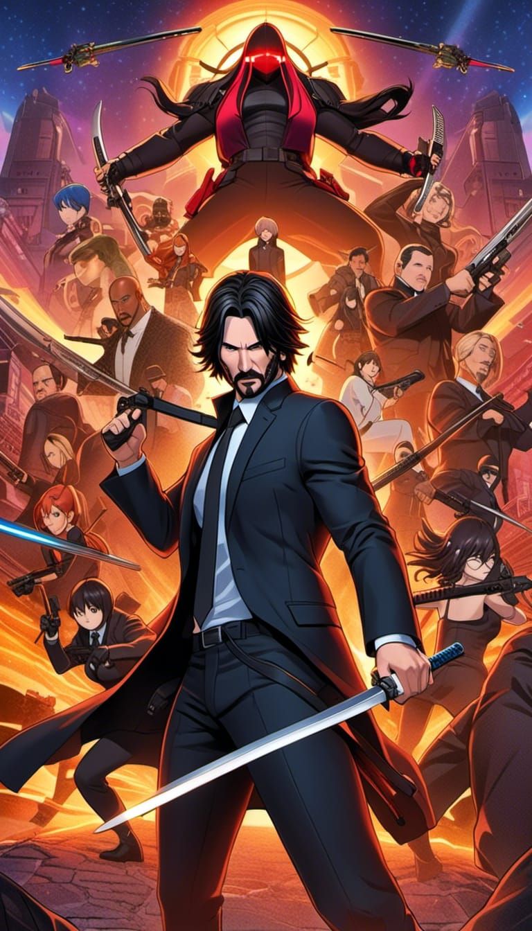 ANIME JOHN WICK VS. YAKUZA