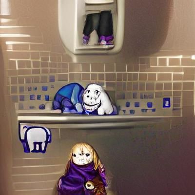 Toriel and Sans Image