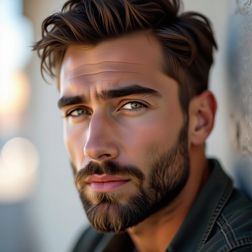 Russian Guy Portrait in Soft Ambient Light