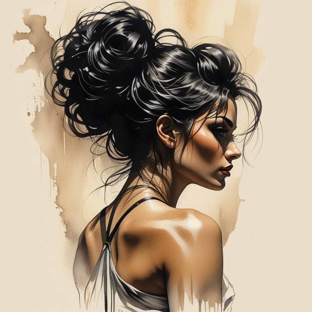 Twirling shadows ignite a dance of desire