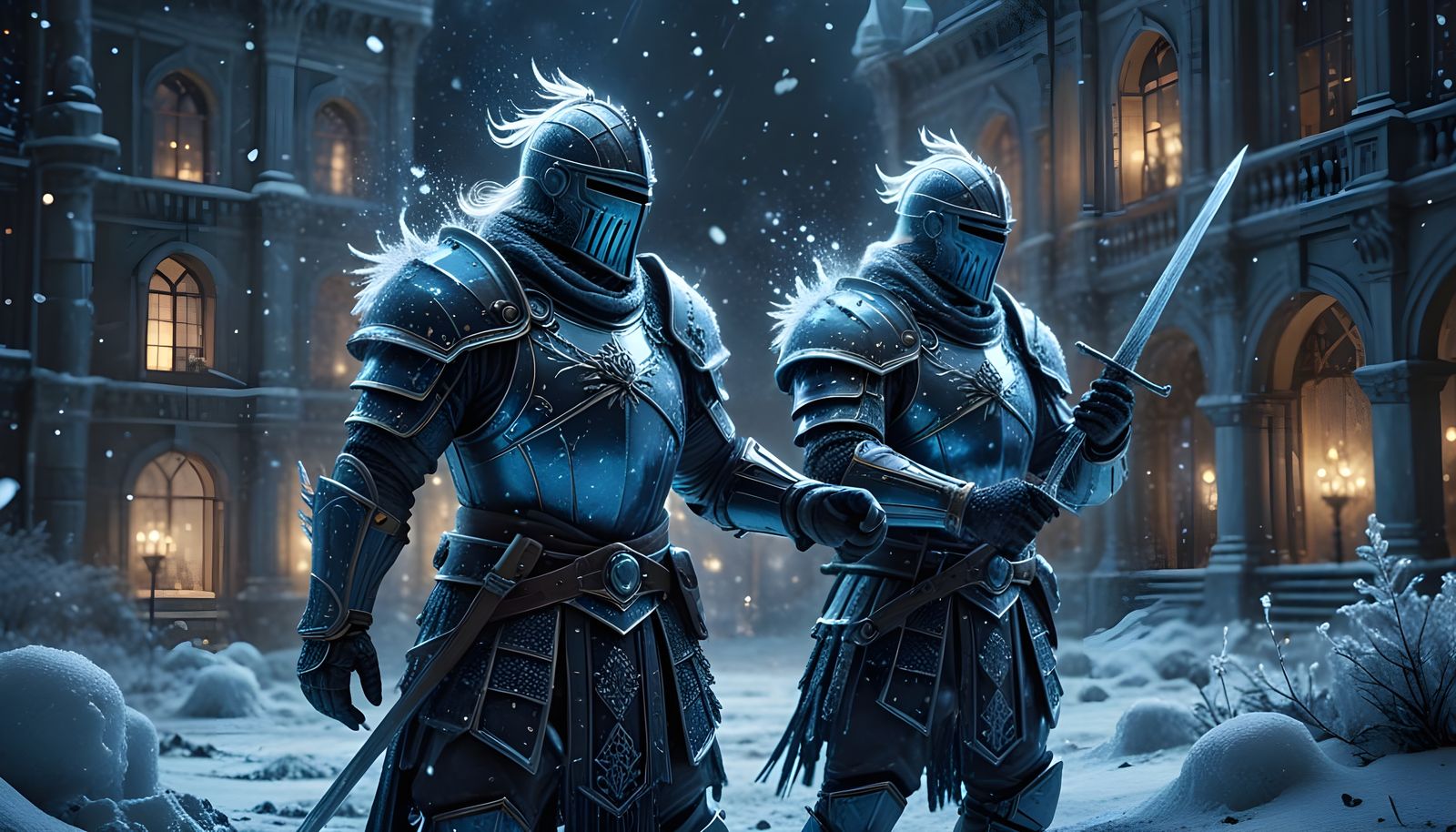 Epic Winter Battle in a Frozen Kingdom