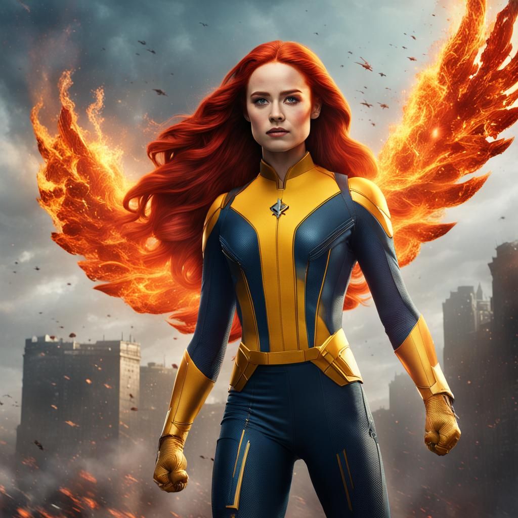 Phoenix Jean Grey: Cinematic Artstation Portrait