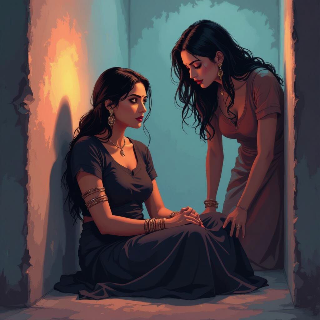 Hostage Scene: Vibrant, Cel-Shaded Animation Style