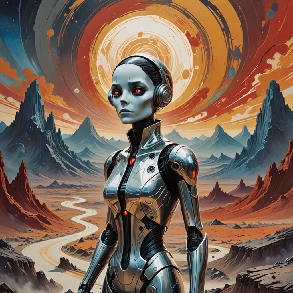 Futuristic Automaton in Cosmic Landscape