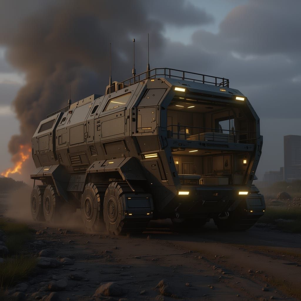 Post-Apocalyptic Neo Tokyo Survival Vehicle