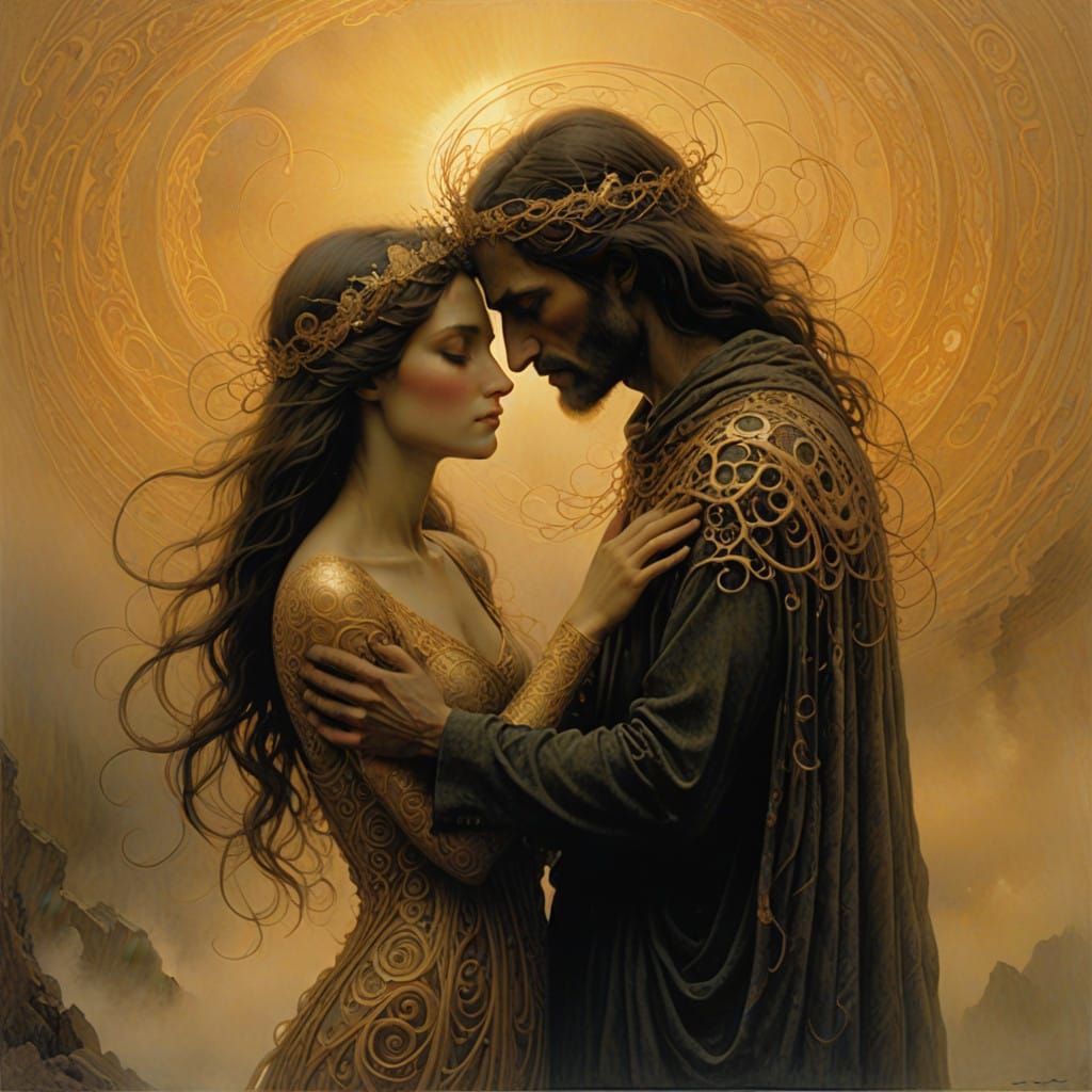 Tender Souls Bound by Golden Light