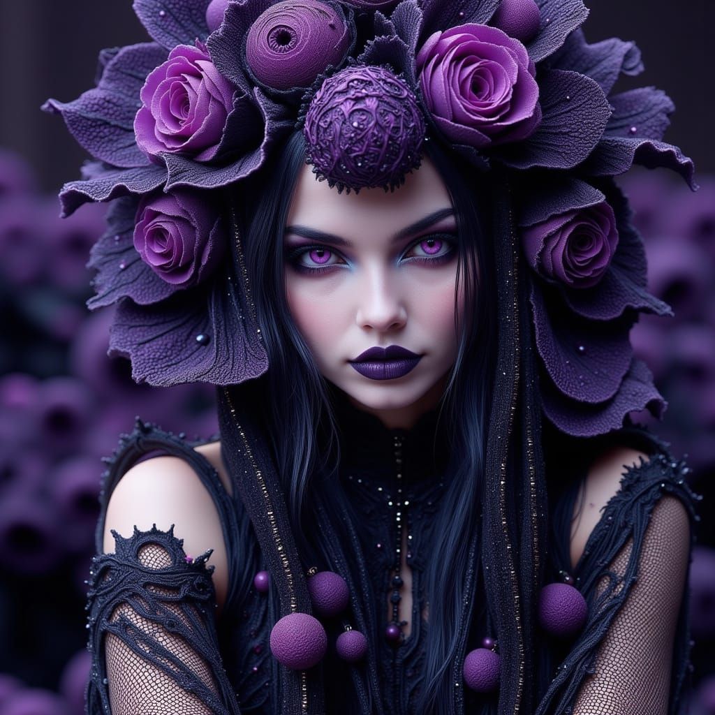 Dark Goddess Lilith in Mysterious Twilight