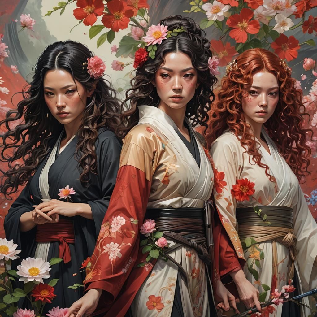 Jedi Women Portrait in Hyperrealistic Style