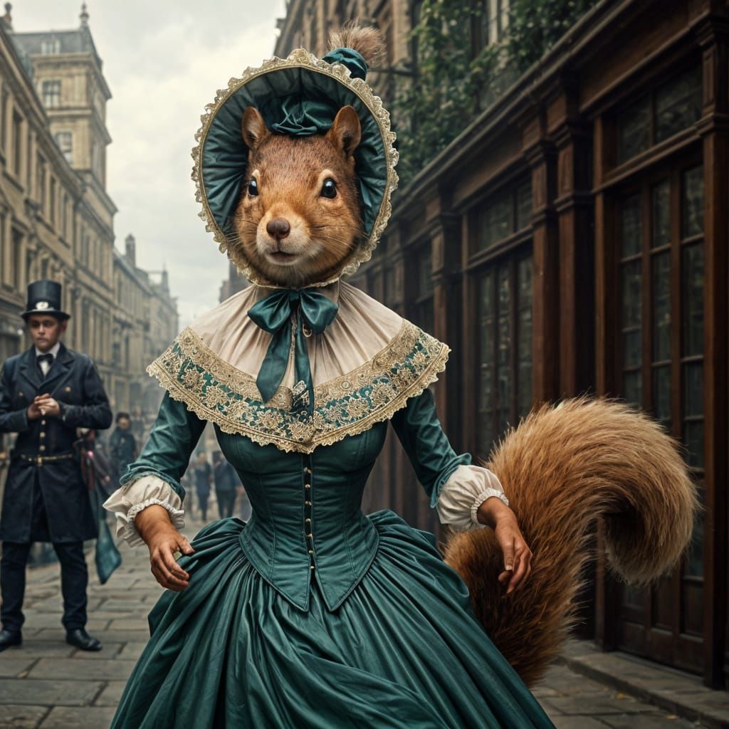 Victorian Squirrel Chase: Fairytale Illustration in Rackham ...