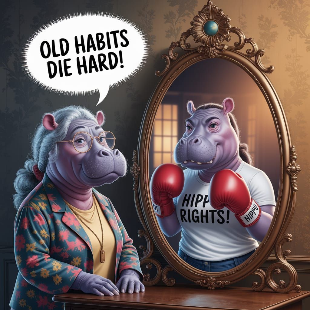 Hippie Hippo Reflects on Her Boxing Days