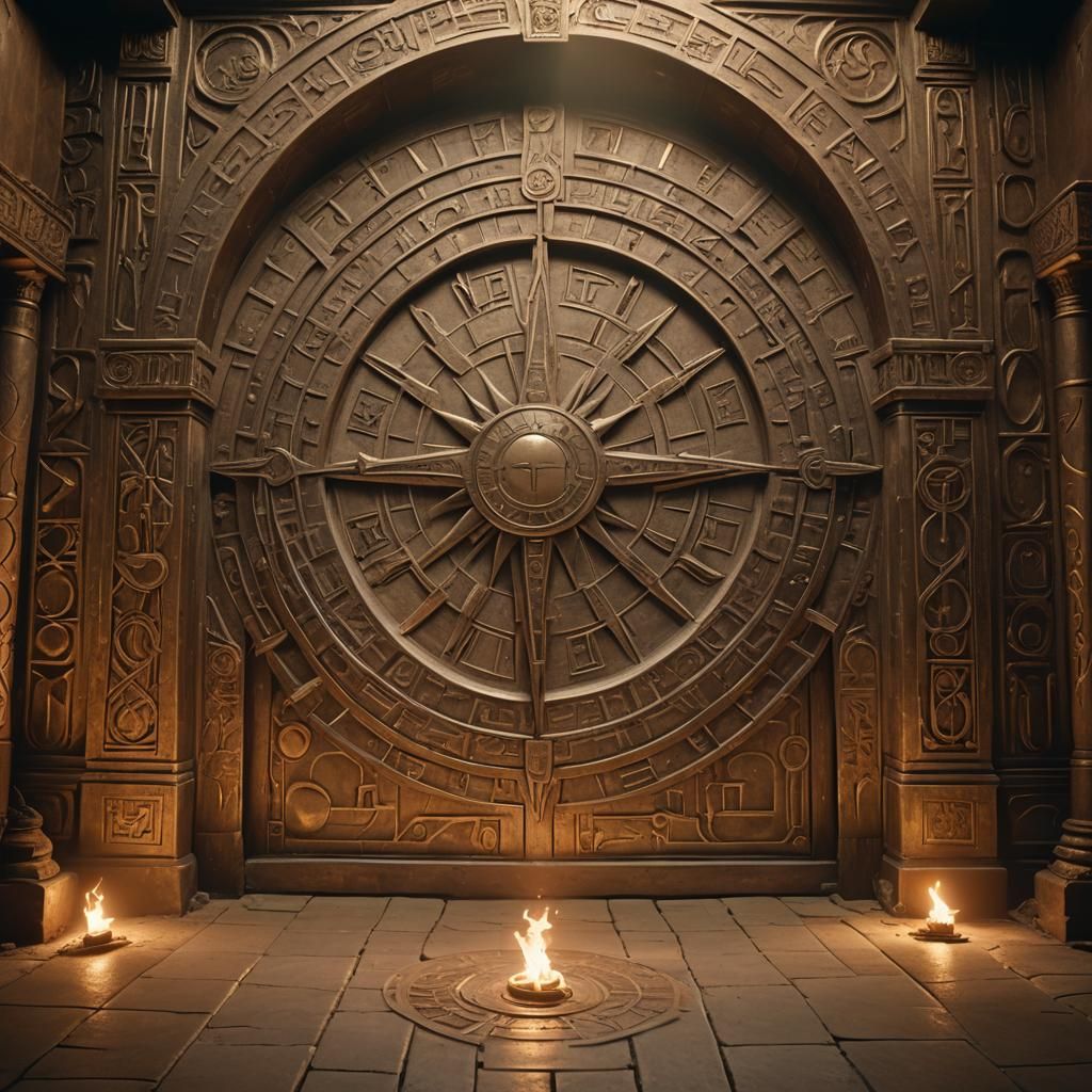 Ancient Dwarvish Antechamber with Adamantine Doors