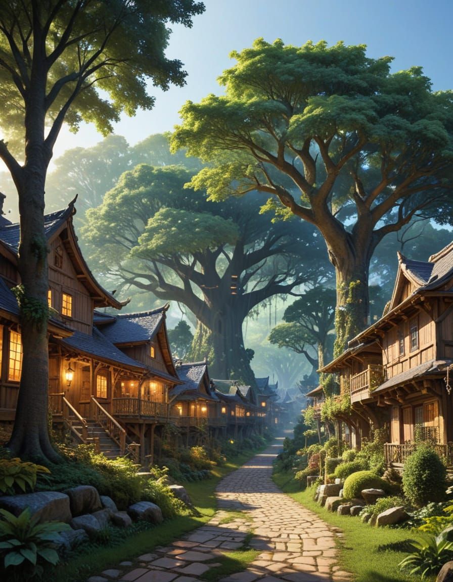 Vibrant Tree Village Radiates Joy