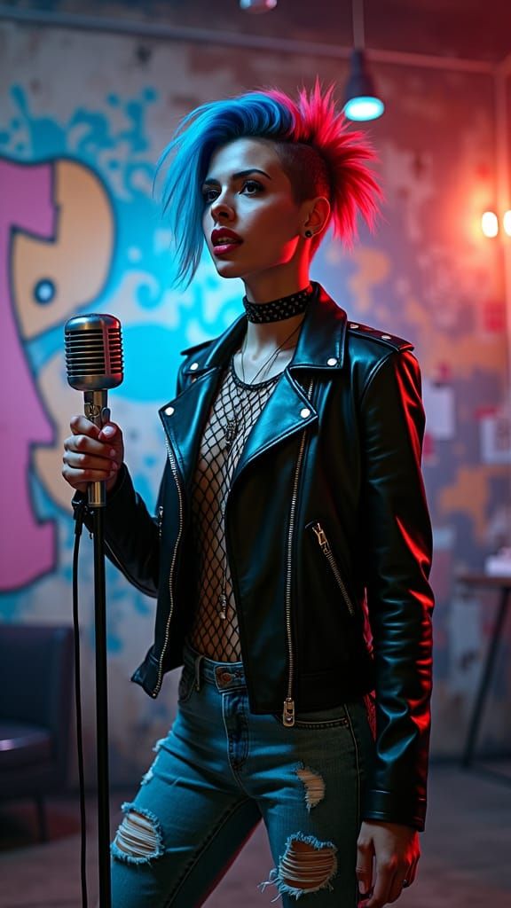 Punk Rock Leader in Industrial-Chic Office